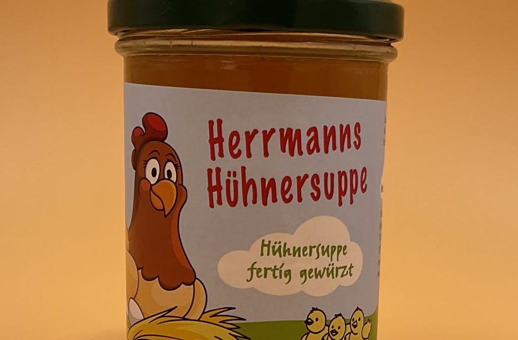 Hühnersuppe Bauernhof Herrmann 400ml im Pfandglas